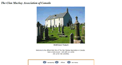 Desktop Screenshot of clanmackay.ca