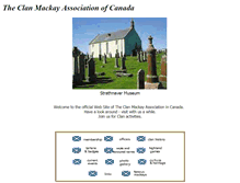 Tablet Screenshot of clanmackay.ca